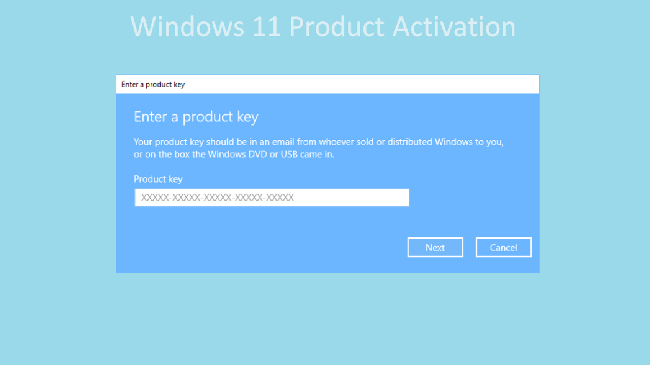 windows 11 product activation key